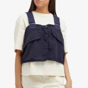 Beams Boy Women's Hunt Vest Dark Navy Adjustable Straps Japanese Streetwear-OS